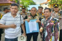 Puluhan Massa SAPMA IPK Kota Pekanbaru Geruduk Kantor Satpol PP, Desak Cabut Izin HWG Live House