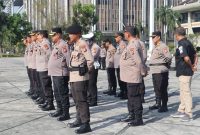 Polresta Pekanbaru Gelar Apel Kesiapan Pengamanan Aksi Unjuk Rasa GSRP TNTN dan Laskar Melayu Riau  Pekanbaru