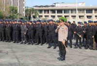 APEL KESIAPAN PENGAMANAN AKSI UNJUK RASA AMMP DIGELAR DI KANTOR GUBERNUR RIAU