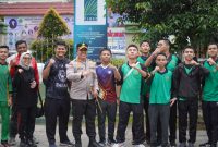 Kapolresta Pekanbaru Patroli Jalur Riau Bhayangkara Run 2025 dan bersosialisasi kepada Masyarakat  Pekanbaru