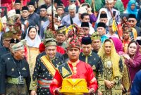 Pemkab Kuansing Hadiri Anugerah Adat Ingatan Budi kepada Kapolri oleh LAMR