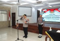 Serah Terima Jabatan Kapolsek Senapelan, Kapolresta Pekanbaru Pimpin Upacara di Aula Zapin*