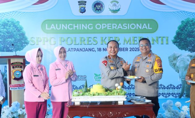 Kapolda Riau Resmikan SPPG Polres Meranti, Distribusi MBG Jangkau 1.469 Anak