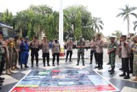 POLRESTA PEKANBARU GELAR APEL KESIAPAN PENGAMANAN AKSI UNJUK RASA KOMMARI