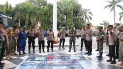 POLRESTA PEKANBARU GELAR APEL KESIAPAN PENGAMANAN AKSI UNJUK RASA KOMMARI