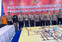 Kasi Propam Polresta Pekanbaru Lakukan Pengecekan Pos Pengamanan Operasi Lilin Lancang Kuning 2025