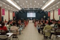 Polresta Pekanbaru Hadiri Kegiatan Minggu Kasih Polda Riau di Rumbai Pesisir