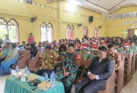 Satgas Gulbencal Kodim 0211/Tapanuli Tengah Rayakan Natal Bersama Masyarakat Sipange