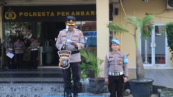 Polresta Pekanbaru Gelar Apel Pasukan Operasi Keselamatan Lancang Kuning 2026