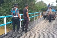 Jembatan Merah Putih Presisi di Desa Sangau Kecamatan Kuantan Mudik Simbol Cinta dan Gotong Royong Polri