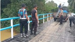 Jembatan Merah Putih Presisi di Desa Sangau Kecamatan Kuantan Mudik Simbol Cinta dan Gotong Royong Polri