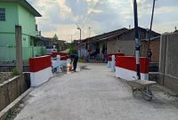 POLSEK KULIM TUNTASKAN PEMBANGUNAN JEMBATAN MERAH PUTIH UNTUK DUKUNG AKSES MASYARAKAT