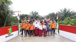 Jembatan Merah Putih Presisi di Kampar, Membuka Jalur Anak Desa Menggapai Cita-cita*