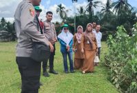 Kapolsek Cerenti Cek Lahan 6 Hektare untuk Dukung Ketahanan Pangan Nasional