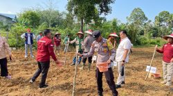 Dukung Asta Cita Presiden, Polsek Kuantan Hilir Laksanakan Penanaman Bibit Jagung Pipil