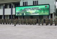 Kodam XIX Tuanku Tambusai Gelar Upacara Bendera, Kasad Ingatkan Prajurit Jaga Kehormatan Institusi