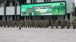 Kodam XIX Tuanku Tambusai Gelar Upacara Bendera, Kasad Ingatkan Prajurit Jaga Kehormatan Institusi