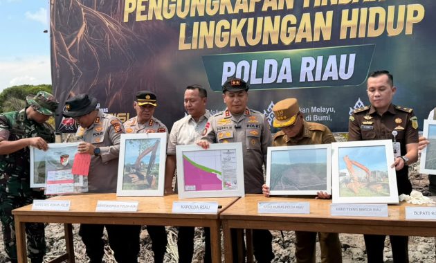 BKSDA Apresias Polda Riau Ungkap Perusakan Mangrove di Rohil