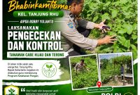 Polsek Limapuluh Perkuat Ketahanan Pangan, Monitoring Tanaman Cabai Hijau dan Terong Bersama Warga Tanjung Rhu