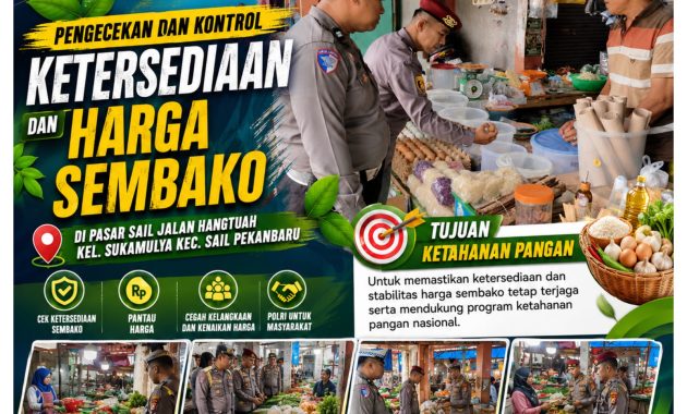 *Polsek Limapuluh Pastikan Stok dan Harga Sembako Tetap Stabil, Dukung Ketahanan Pangan Nasional di Akhir Pekan