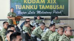 Kodam XIX Tuanku Tambusai Matangkan Lat Ops Terintegrasi dan Kesiapan Satgas Pamtas RI–PNG Yonif 132/Bima Sakti