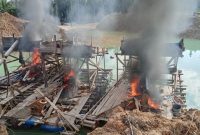 Menyala ! Tim Gabungan Polda, Polres dan Polsek Singingi Kembali Gelar Operasi PETI