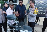 Polres Gresik Ungkap Curanmor, Seorang Petani Balongpanggang Senang Motornya Kembali
