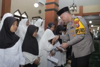 Sentuhan Humanis Polres Blitar di Hari Maulid Nabi: Gelar Pengajian hingga Santuni Anak Yatim