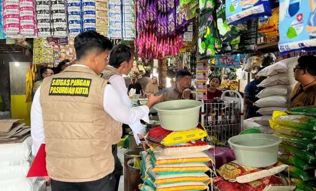 Satgas Pangan Polres Pasuruan Kota Pastikan Pasokan Beras Aman dan Sesuai HET