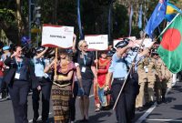 Parade 450 Polwan dari 43 Negara Meriahkan IAWP 2026 di Bali