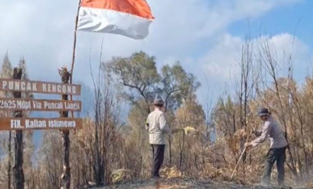 Polres Blitar dan Tim Gabungan Intensifkan Patroli Pemantauan, Antisipasi Karhutla Gunung Butak