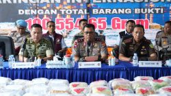 Polda Riau Musnahkan 100,55 Kg Narkotika, 467 Ribu Jiwa Diperkirakan Terselamatkan