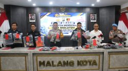 Polresta Malang Kota Gagalkan Rencana Kerusuhan Pasca – Aksi Damai, 12 Tersangka dan 4 Bom Molotov Diamankan